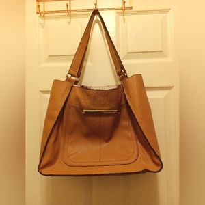 Steve Madden large tan shoulder bag